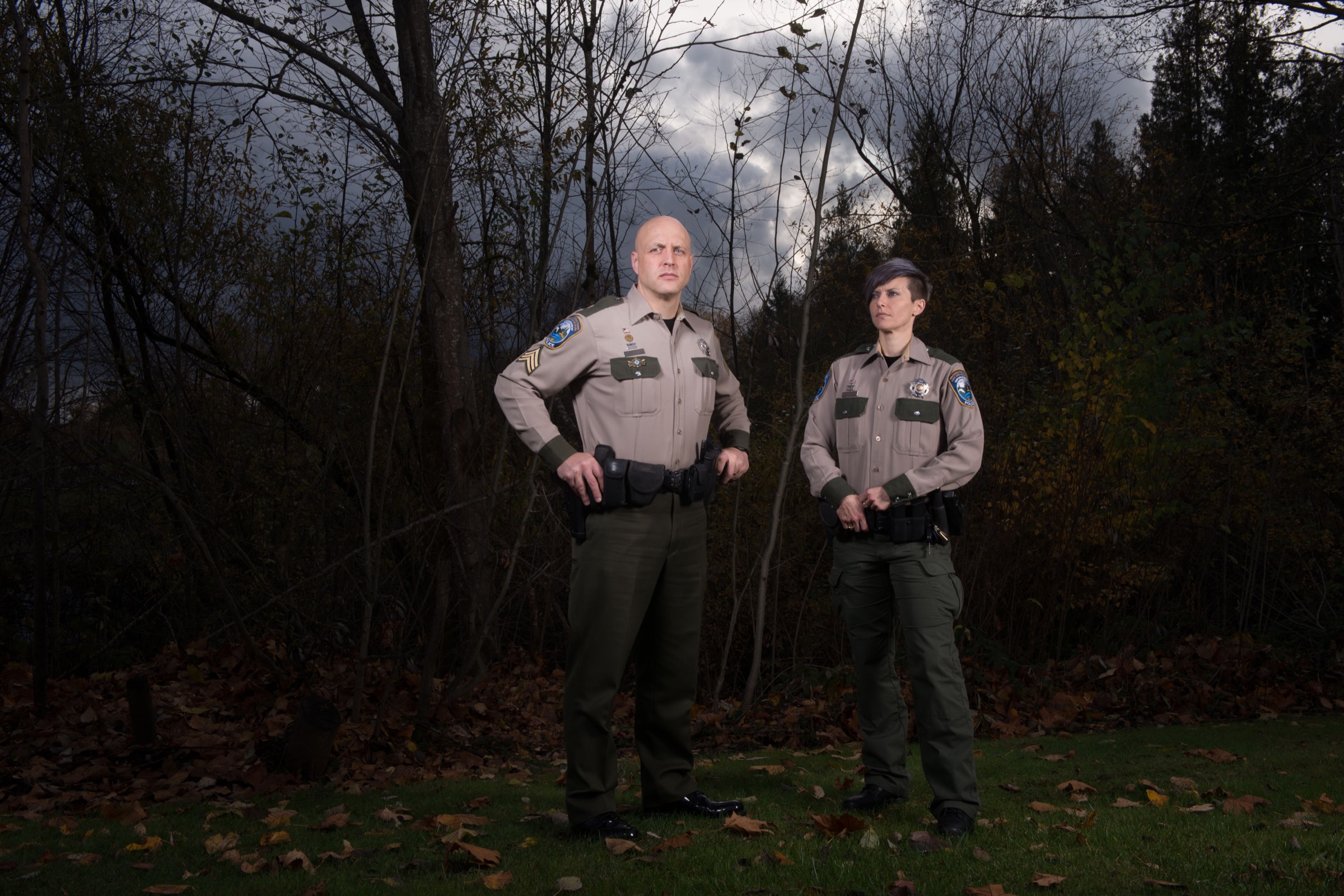 Sergeant Erik Olson and Officer Tylar Stephenson expect to make use of the new DNA scanner in their efforts to crack down on wildlife traffickers and fraudulent seafood wholesalers. Photograph by Daniel Berman