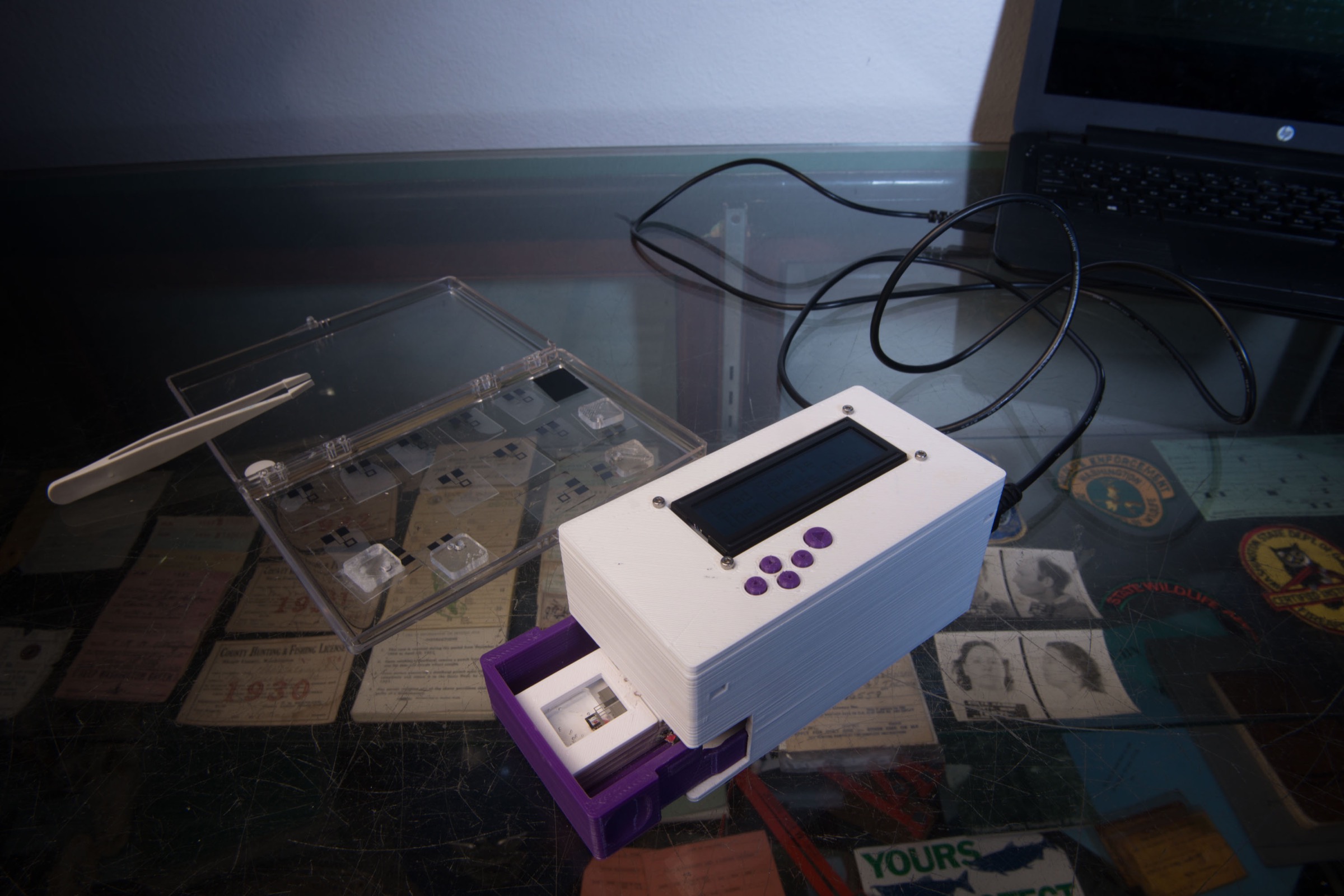The DNA scanner was designed to have widespread utility for wildlife poaching investigations in the field. Photograph by Daniel Berman