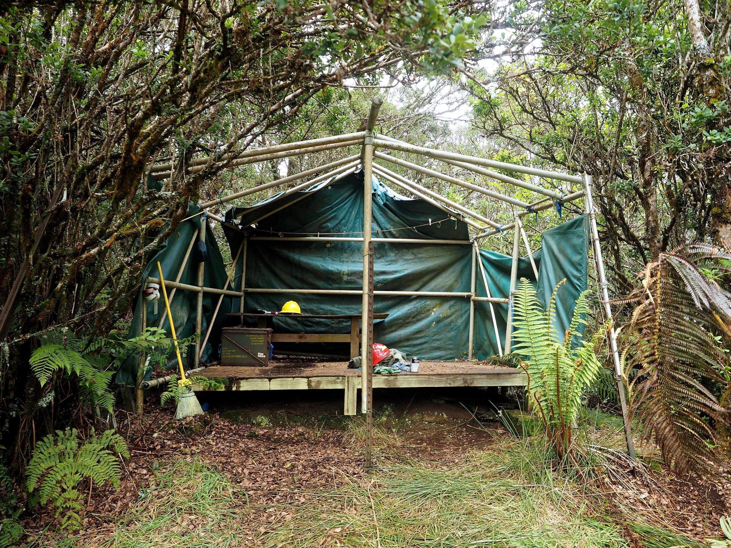 The spartan accommodations at West Camp—Photograph by Jeremy Miller