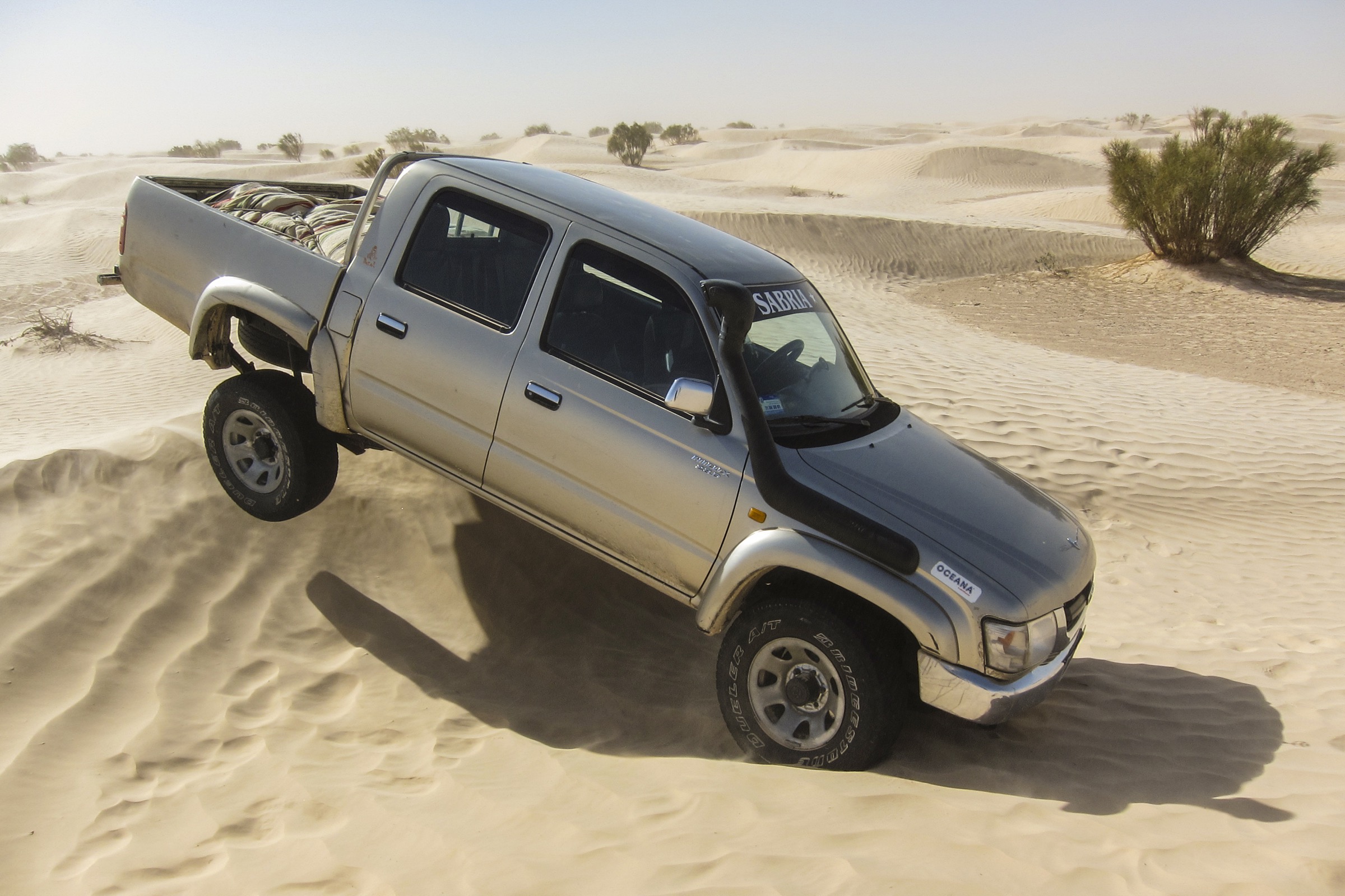The increase in motorized vehicles in the Sahara has heavily impacted the desert’s wildlife. Today, says D’Amicis, people no longer hunt using traditional methods. Instead, they use motorcycles or ATVs to chase desert animals in the hottest part of the day, killing them through exhaustion.