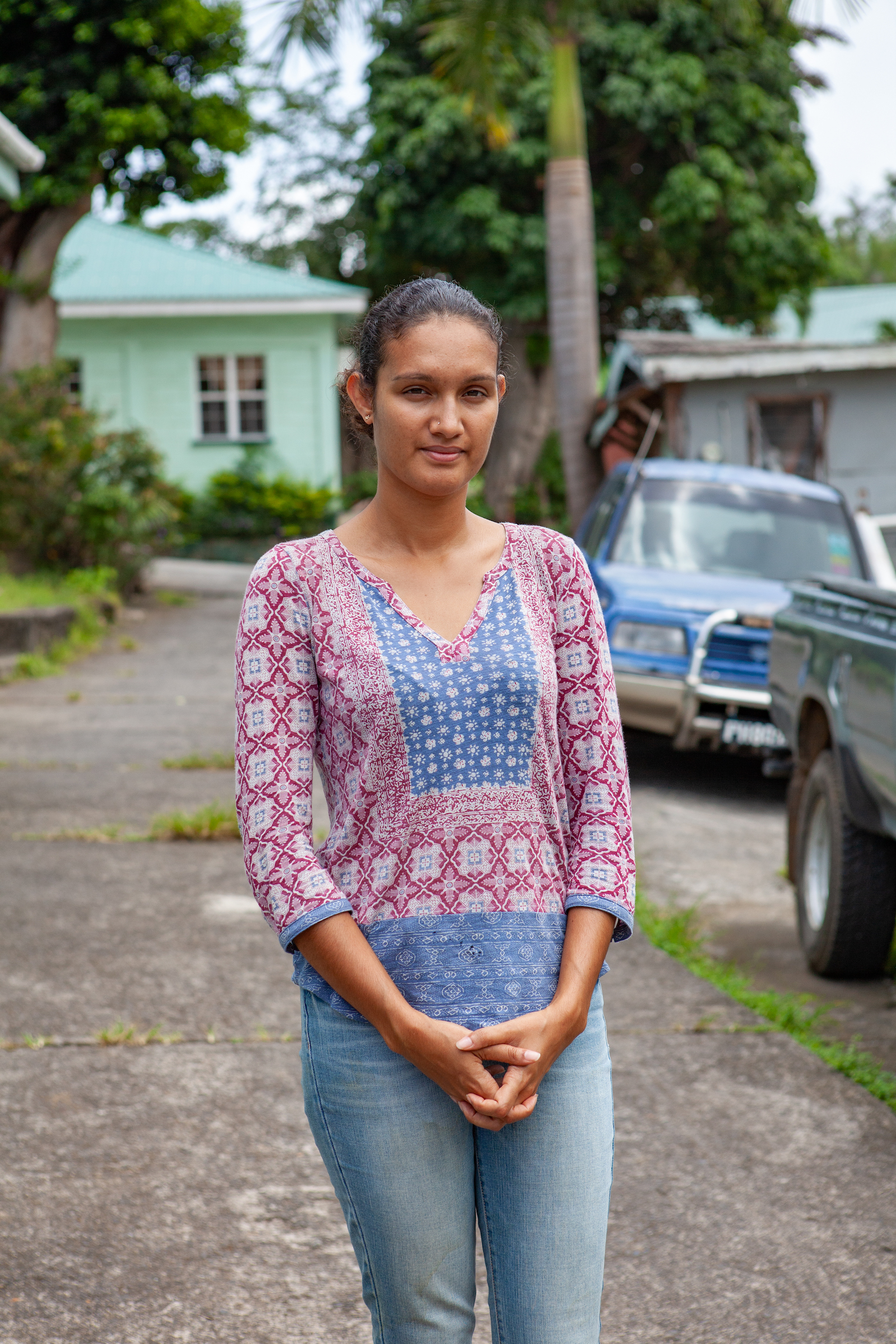 Jeanelle Brisbane, founder of the nonprofit WildDominique, is part of a younger generation energizing mountain chicken conservation efforts on Dominica. Photograph by Geoffrey Giller