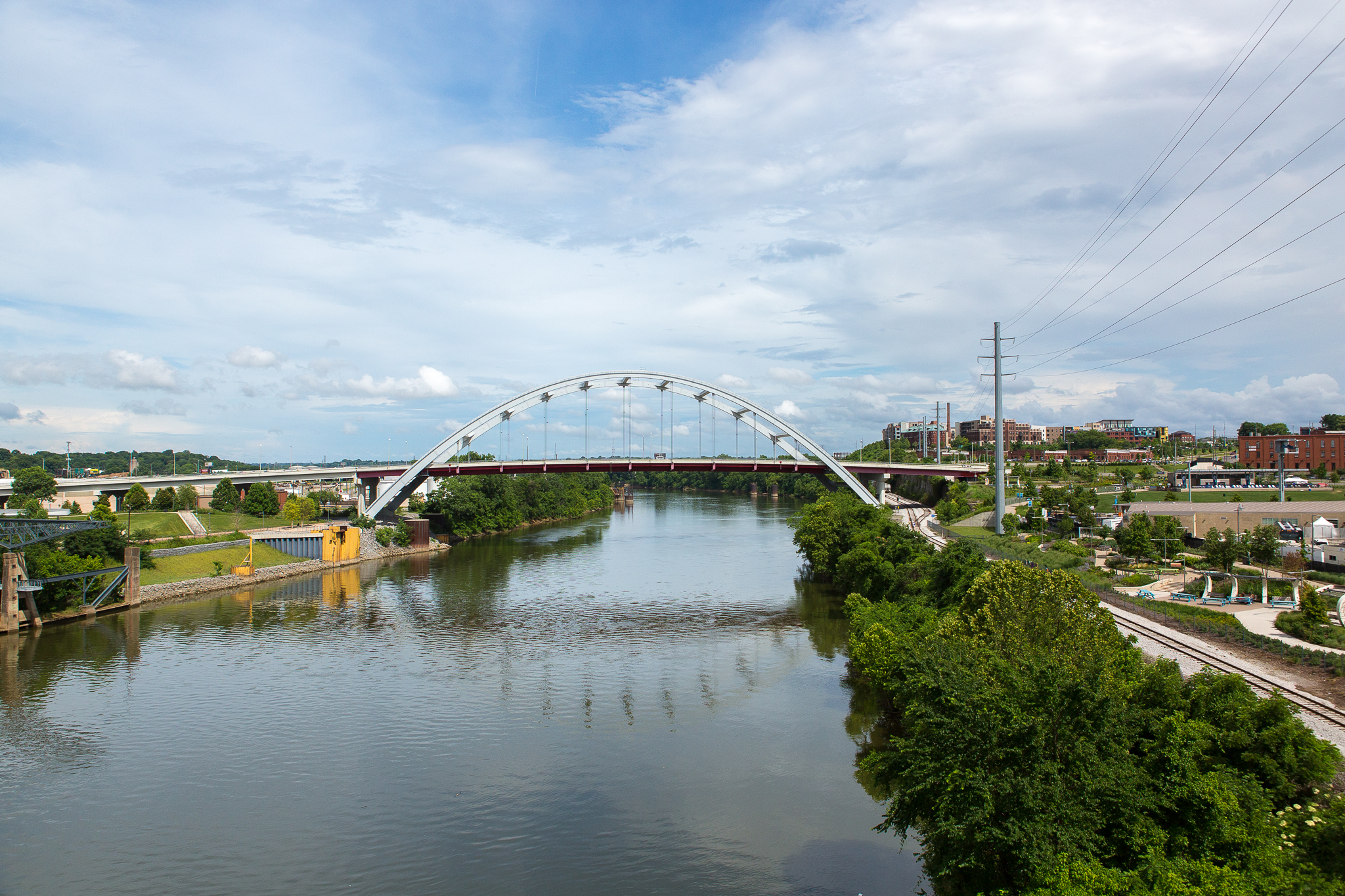 View of the Cumberland River from downtown Nashville, Tennessee—photograph by Kathryn Whitney