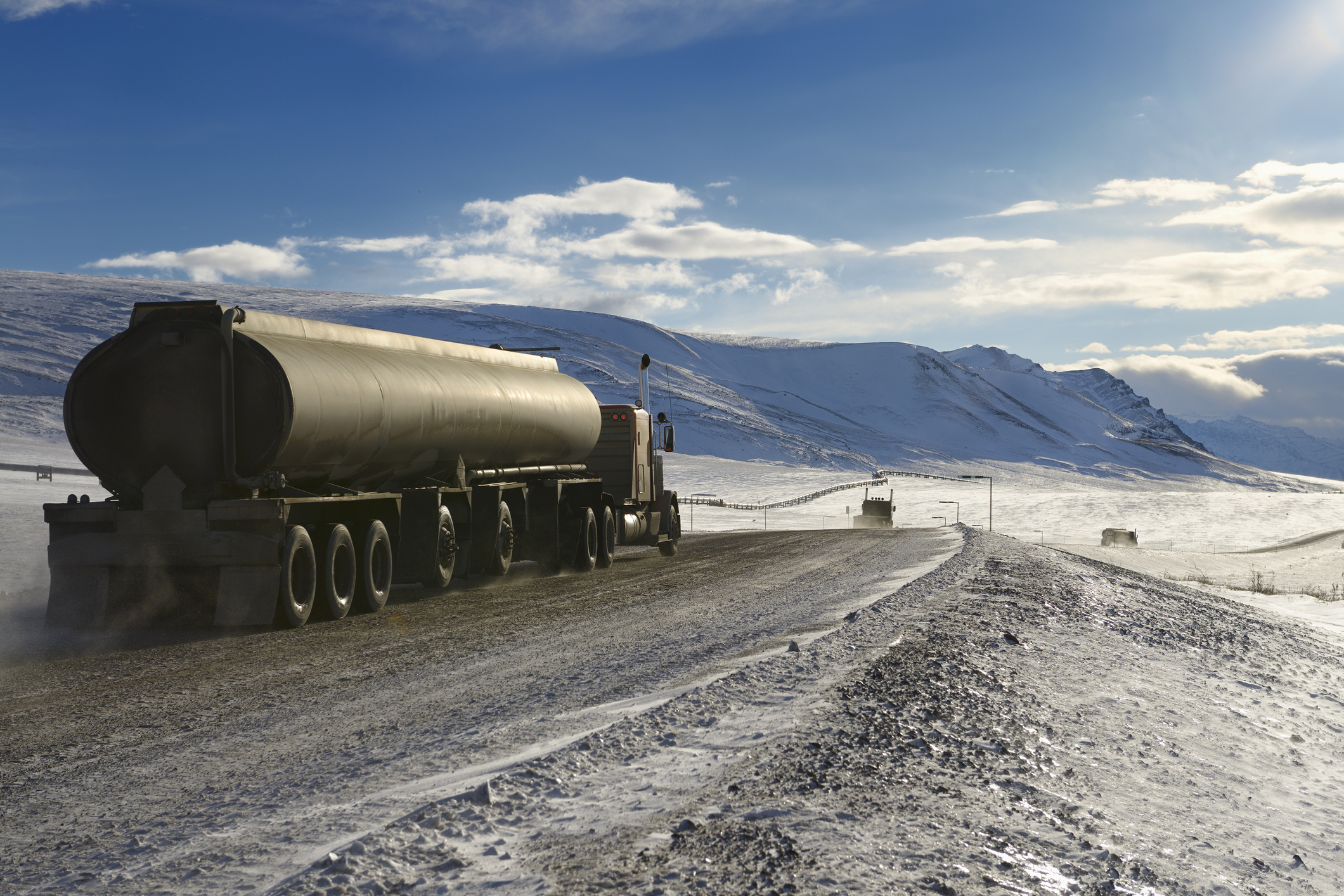 Tankers transport fossil fuels out of the Arctic. It’s a sign of what’s to come as the extent of sea ice makes more of the region accessible to energy exploration. Photograph by Reimar Gaertner/Getty Images