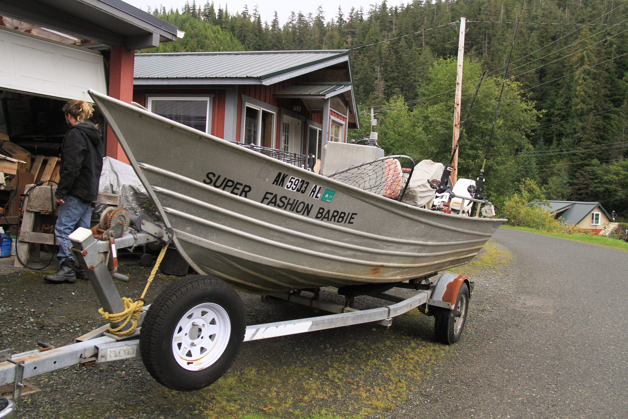 Fishing for salmon is culture, recreation, income, and staple food source in Southeast Alaska’s island and coastal communities. This boat belongs to a former Forest Service silviculturalist in Thorne Bay, Alaska.