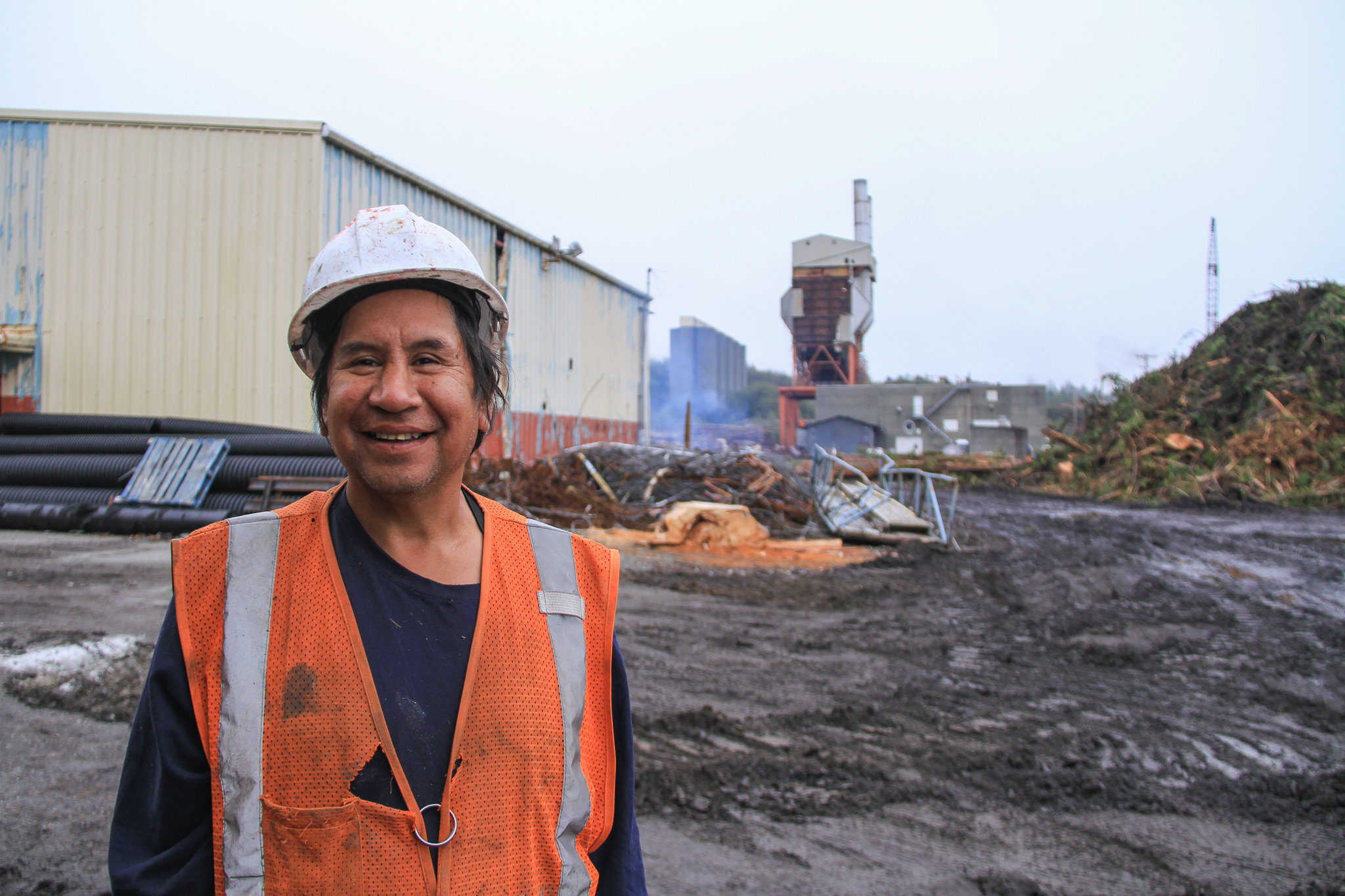 Bill Morrison is one of hundreds of people in Southeast Alaska who depend on the timber industry for work. A Haida Indian from the Alaska Native village of Hydaburg on the southern end of Prince of Wales, Morrison has been logging for 30 years. Now, he works at AlCan Forest Products’ log sort yard at the former site of the Ketchikan Pulp Company, one of two giant pulp mills that used to operate in the region.