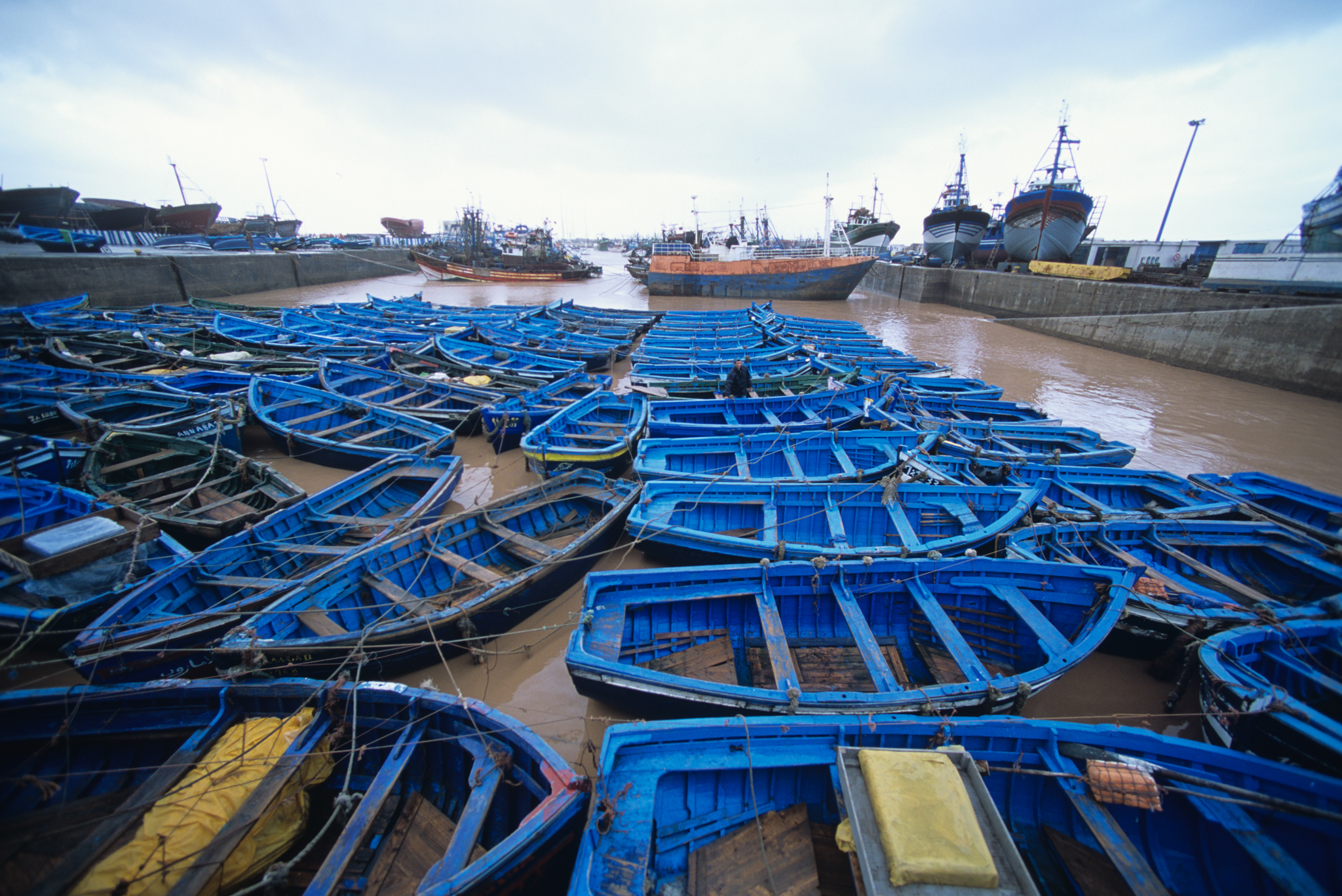 Fishing dories at Essaouira, Morocco. © Jeff Rotman / jeffrotman.com