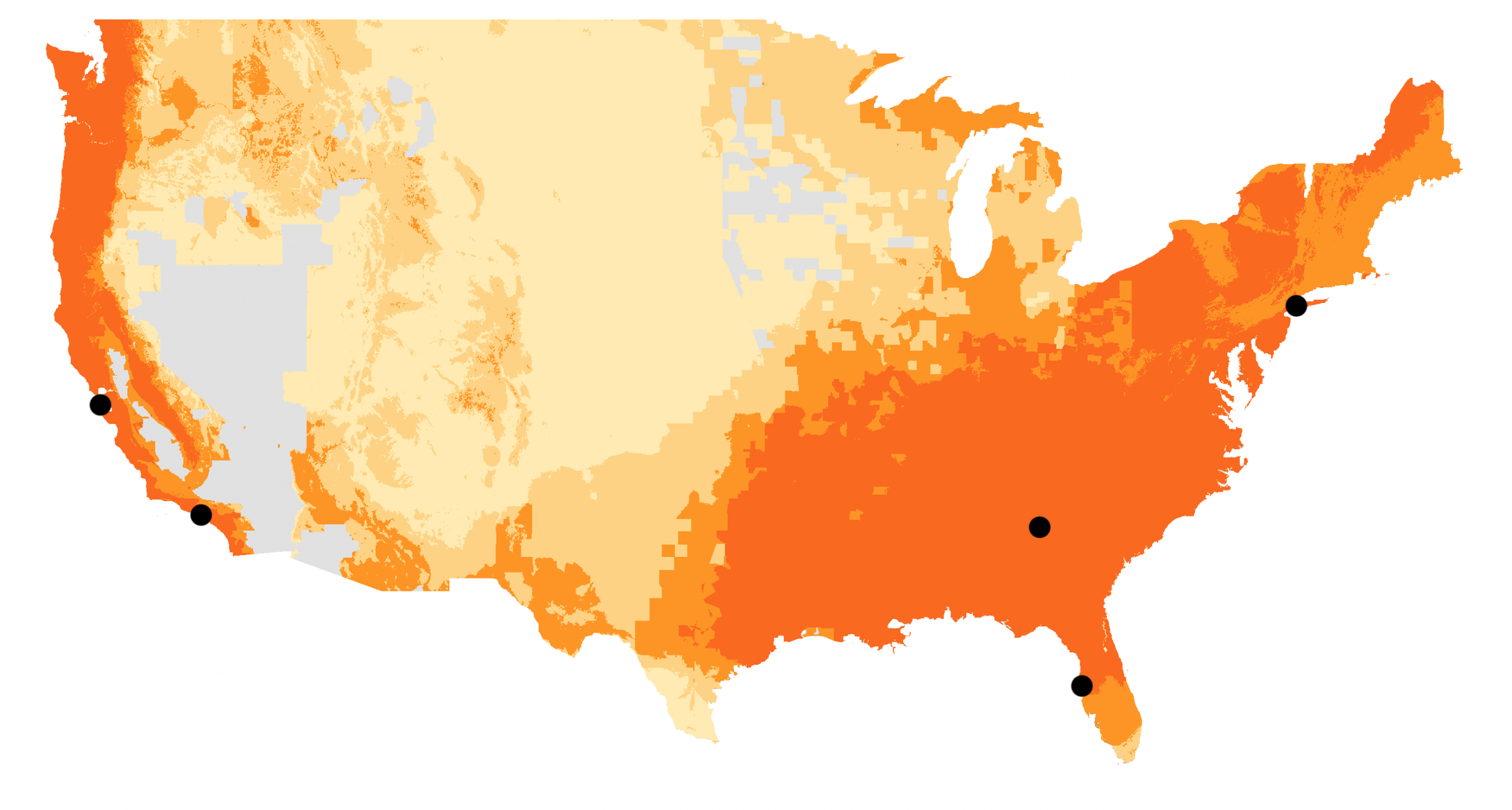 Bsal Risk Map