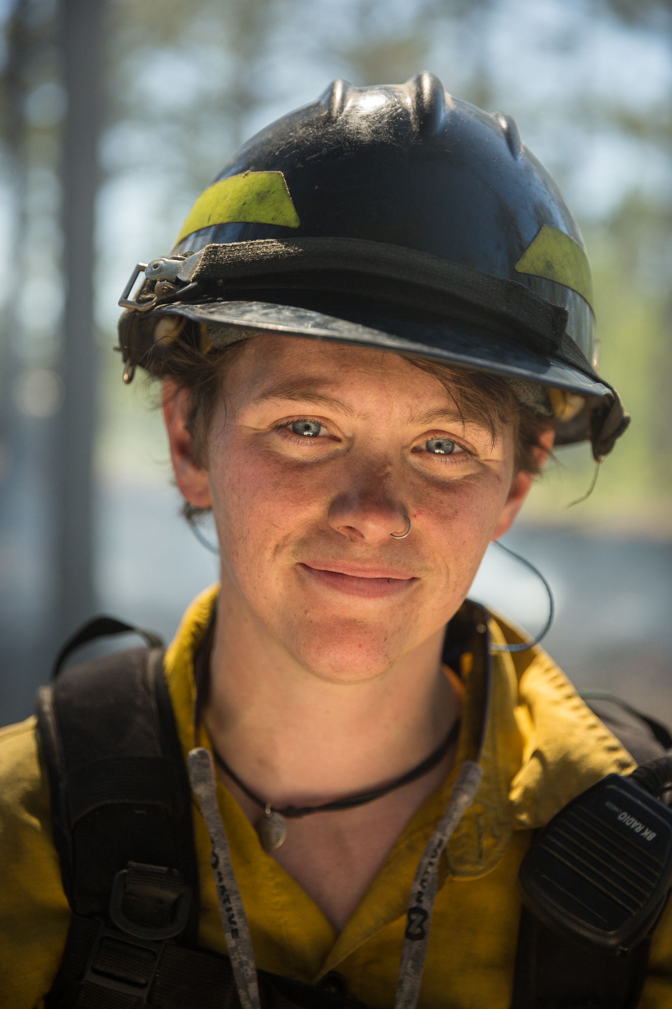 The Nature Conservancy fire crew burns a section of the Calloway Forest Preserve, NC.