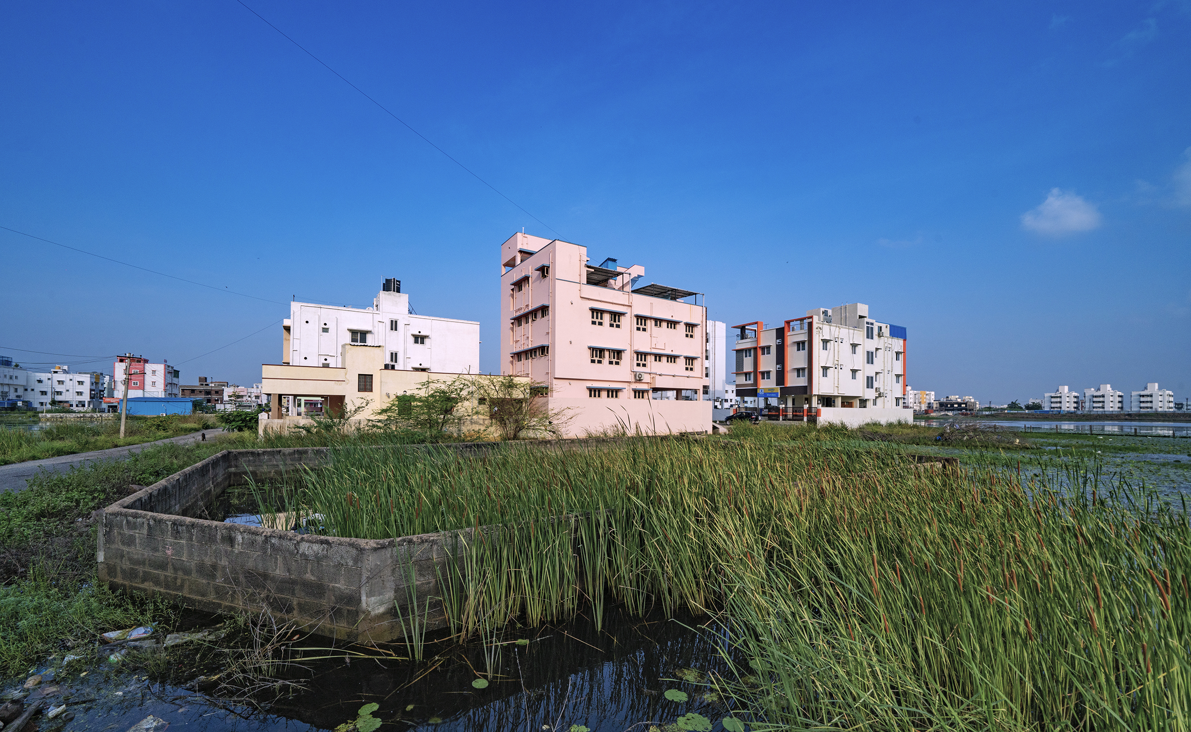Development of malls, restaurants, hotels, hospitals, and information technology firms has reduced Pallikaranai Marsh to one-tenth of its original size.