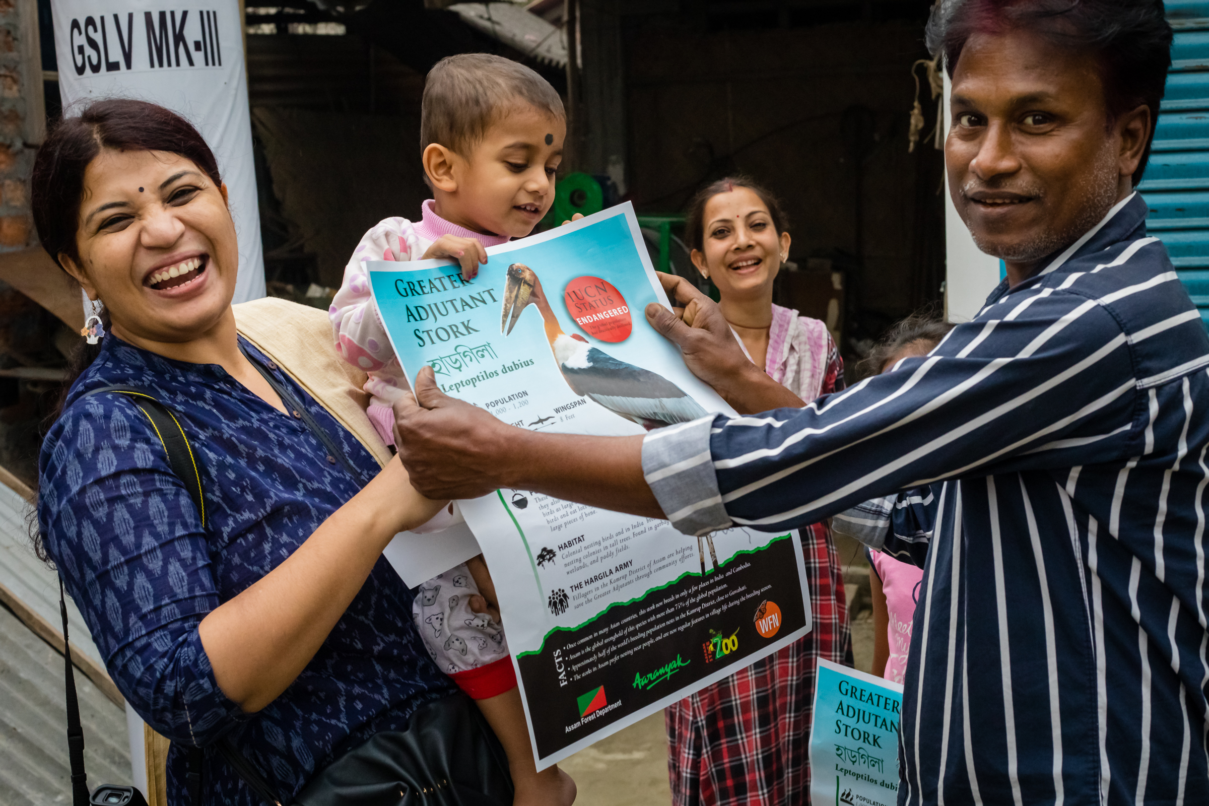 Purnima Devi Barman, biologist and founder of the "Hargila Army," an all-female grassroots volunteer conservation effort, educates and empowers the Assamese community on the importance of protecting greater adjutants.