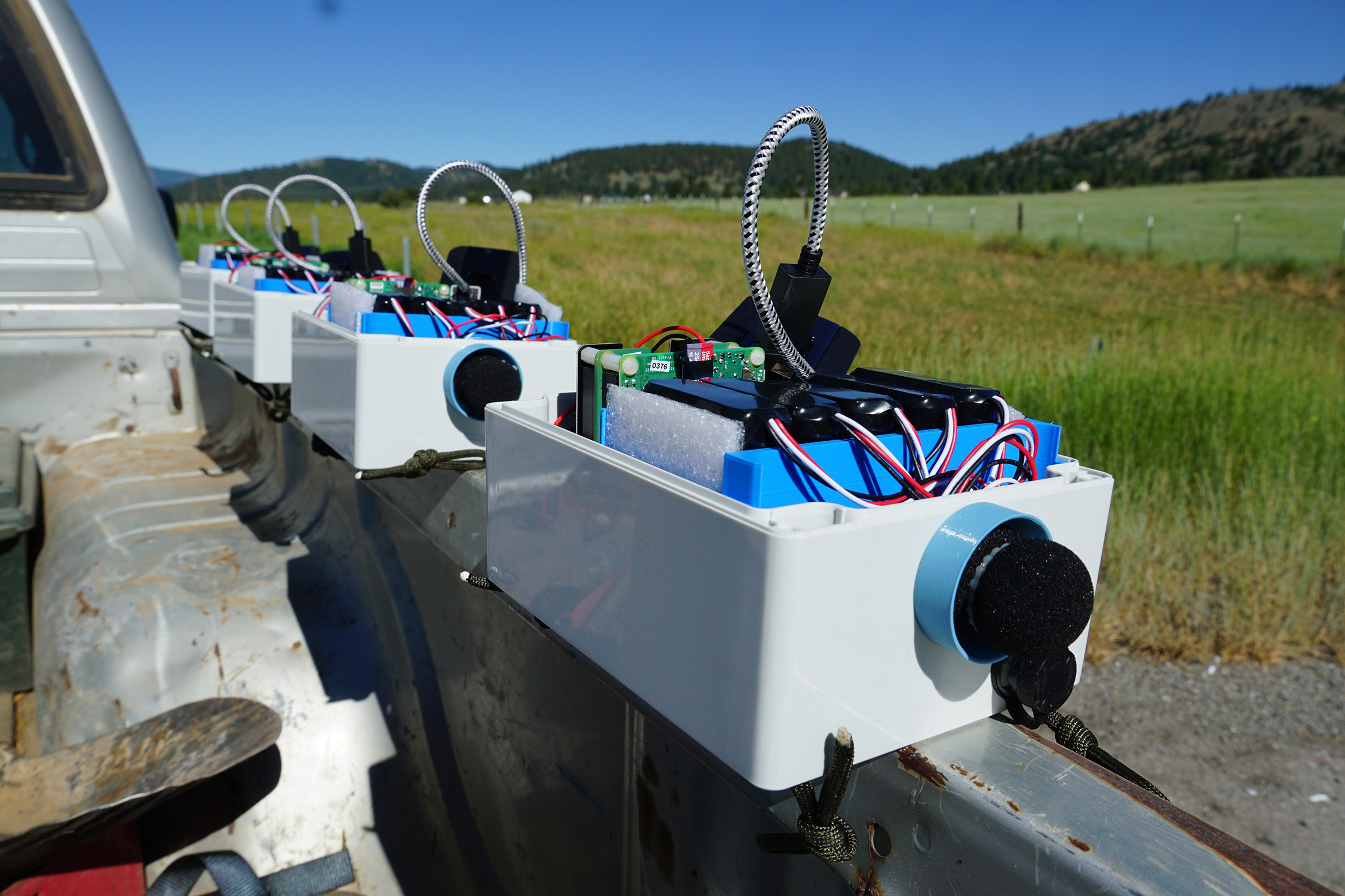The inner workings of autonomous recording units or ARUs, a technology that is revolutionizing fieldwork across multiple disciplines. Photograph by Connor Wood, Cornell Lab