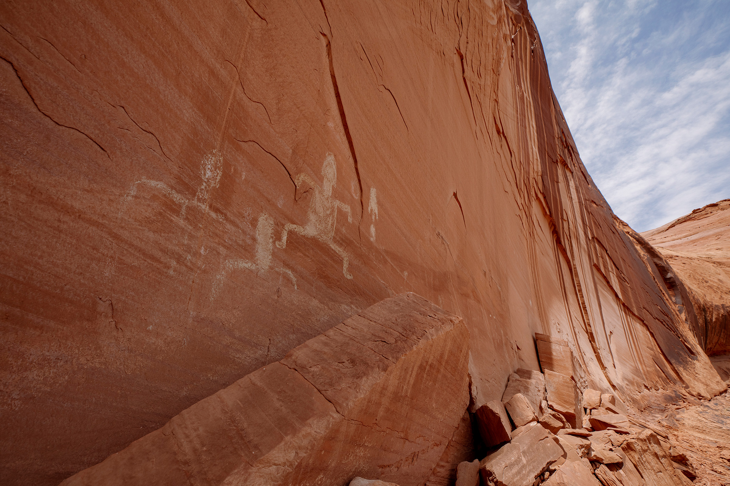 All manner of ancient human history exists throughout the greater Glen Canyon region, including works of artistic expression such as these pictographs.