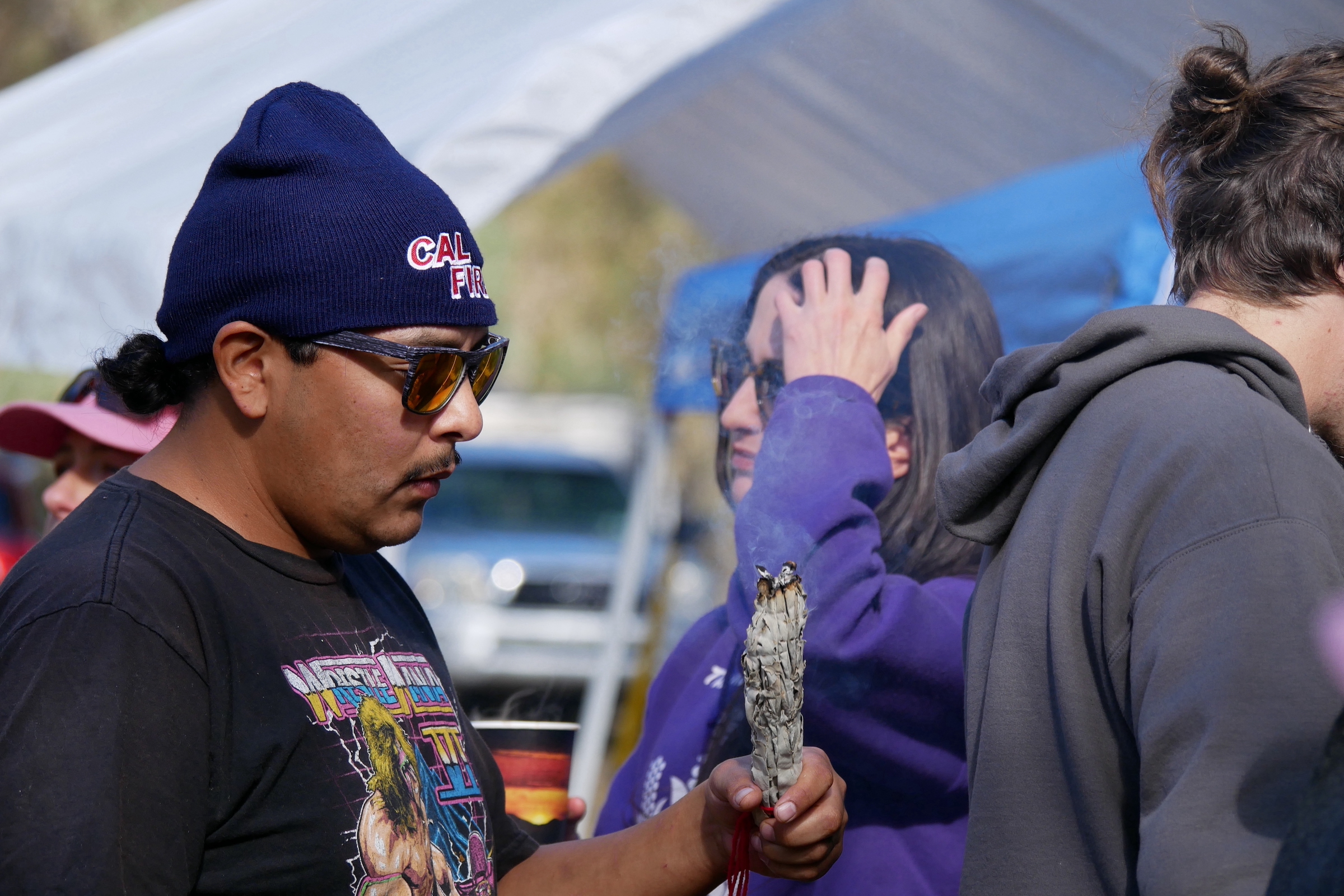 Indigenous fire stewardship also includes cultural rituals such as burning sage, which is sacred to many Native communities of California and Mexico. Photograph by Ashley Braun
