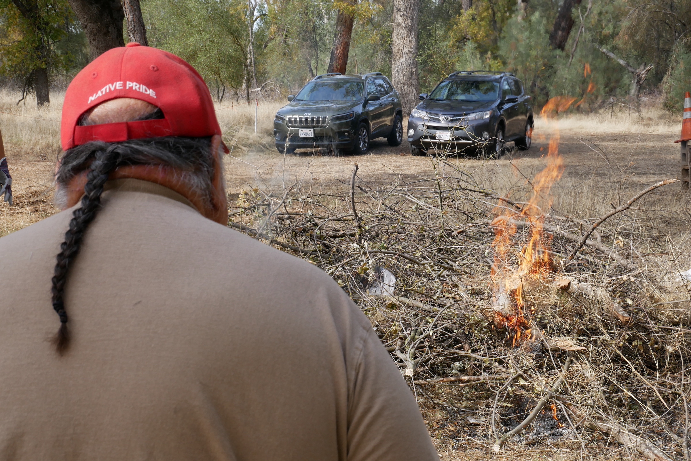Though Indigenous communities are now working in tandem with U.S. Forest Service officials on cultural burns, Goode says aligning Indigenous stewardship with federal law has been challenging. Photograph by Ashley Braun