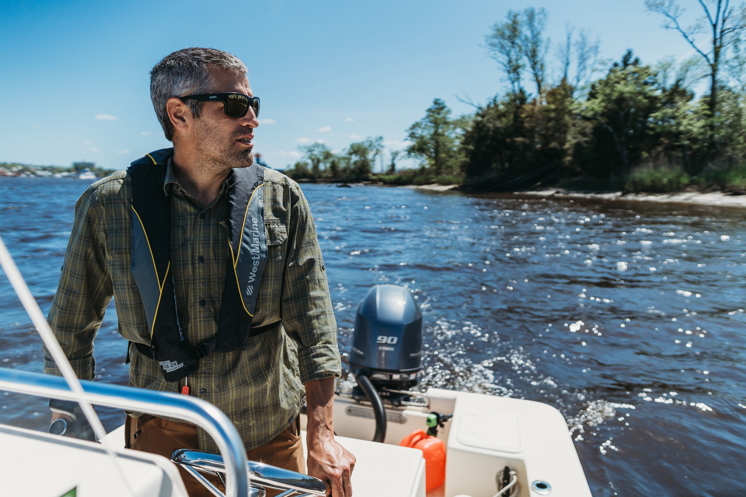 Riverkeeper Kemp Burdette has devoted a significant portion of his life to protecting the Cape Fear River and the human and ecological communities that depend on it. Photograph by Mallory Cash