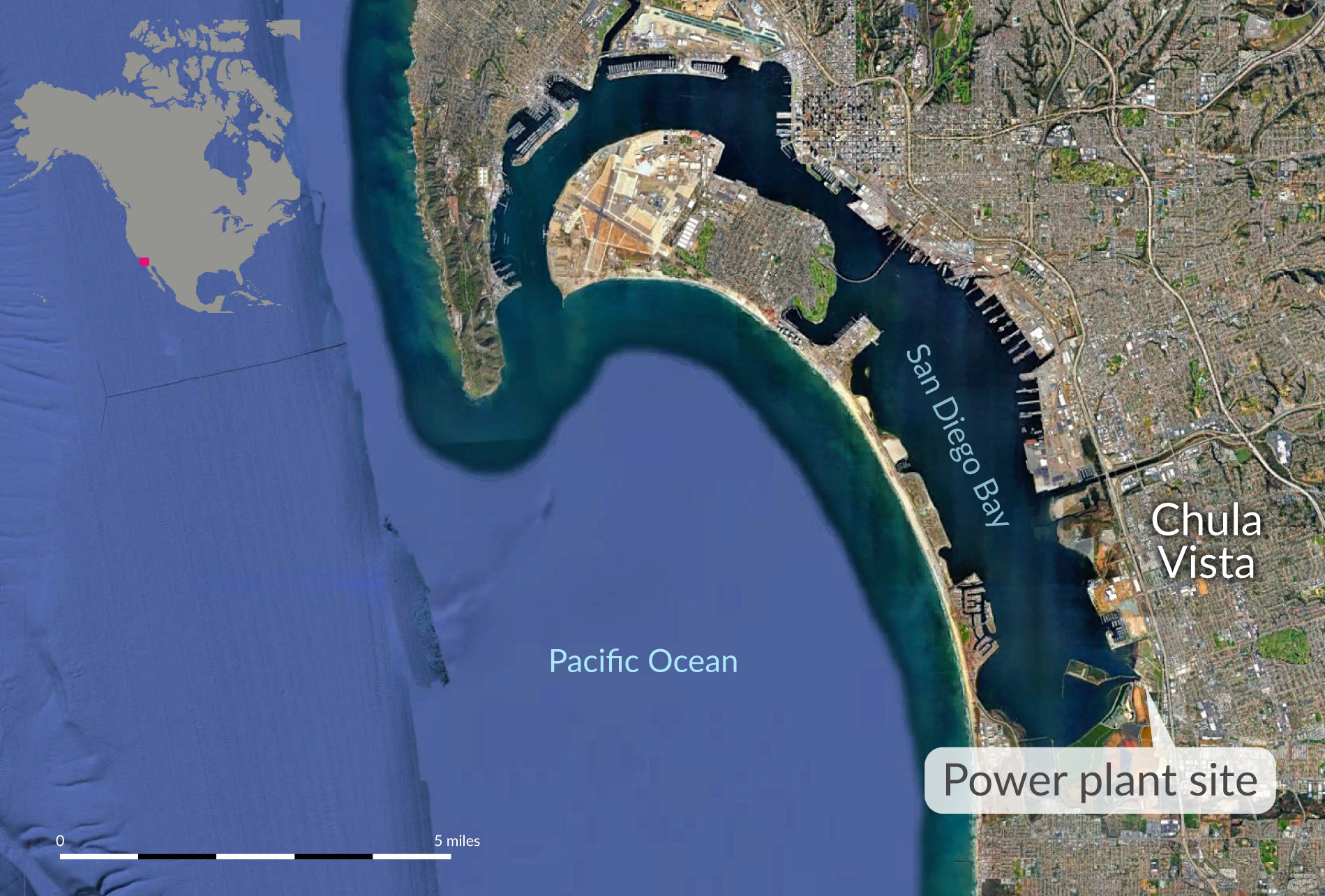 map of San Diego Bay