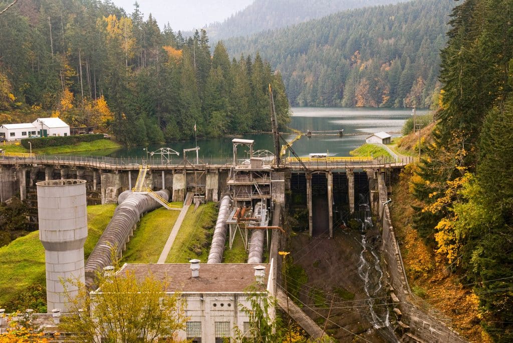 dam on the Elwha River in Washington State