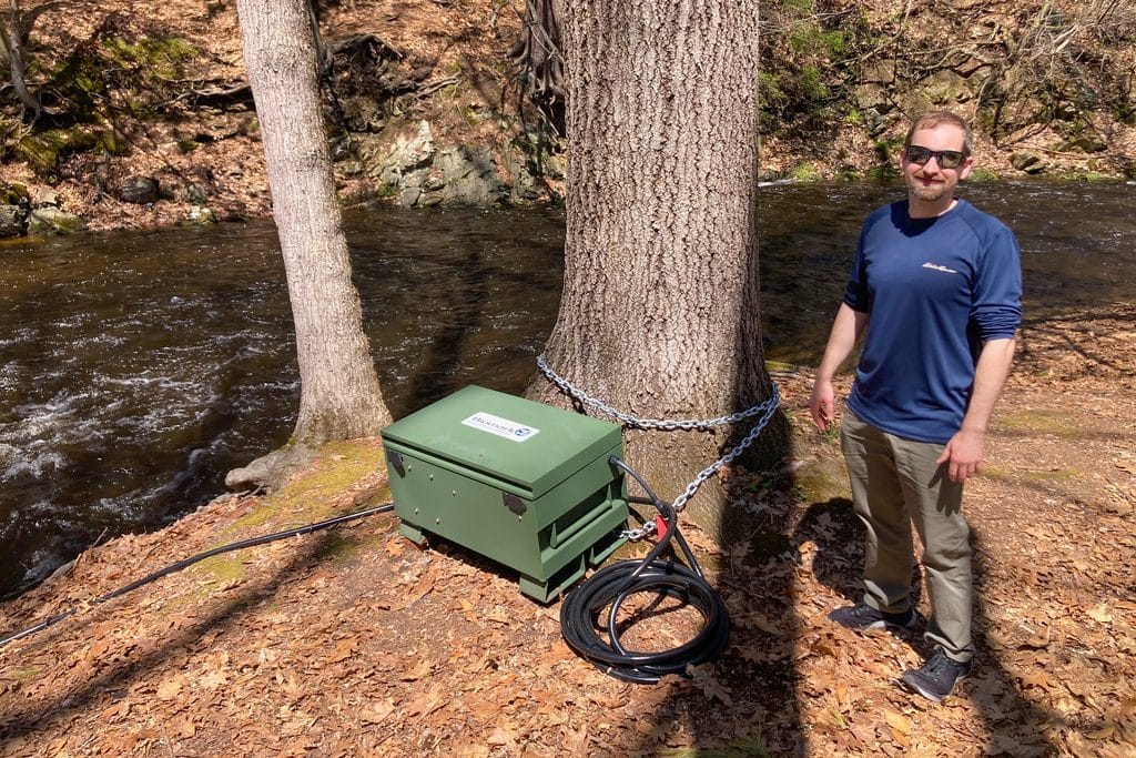 Nathan Furey, a fish biologist at the University of New Hampshire