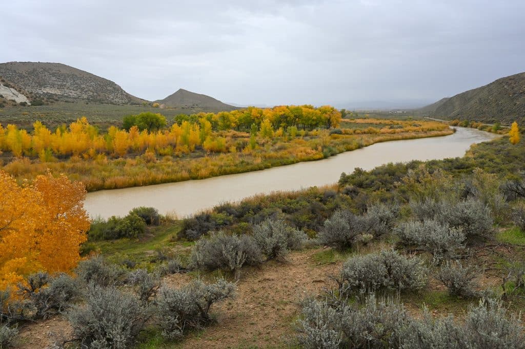 Autumn rain swells Colorado’s White River in October 2025